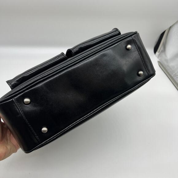 Patricia Nash Leather Rosetti Satchel Bags with Crossbody Strap Black - Picture 7 of 16